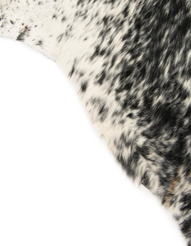 Detail image of  5' 3 x 5' 9 Cowhide Leather Square Rug