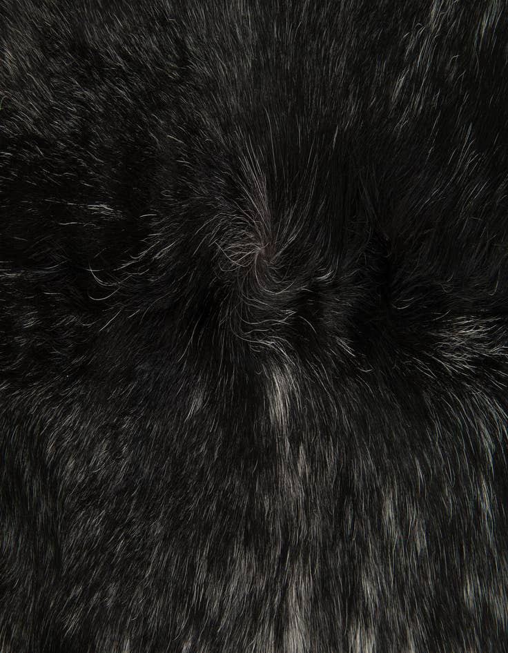 Detail image of  5' 3 x 5' 9 Cowhide Leather Square Rug