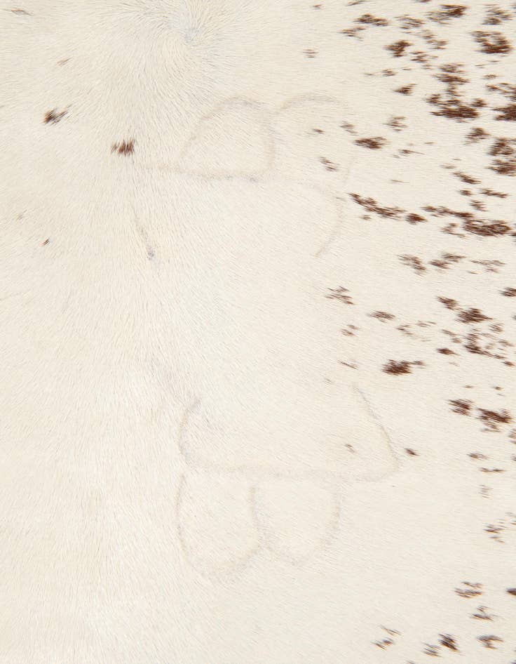 Detail image of  5' 7 x 5' 7 Cowhide Leather Square Rug