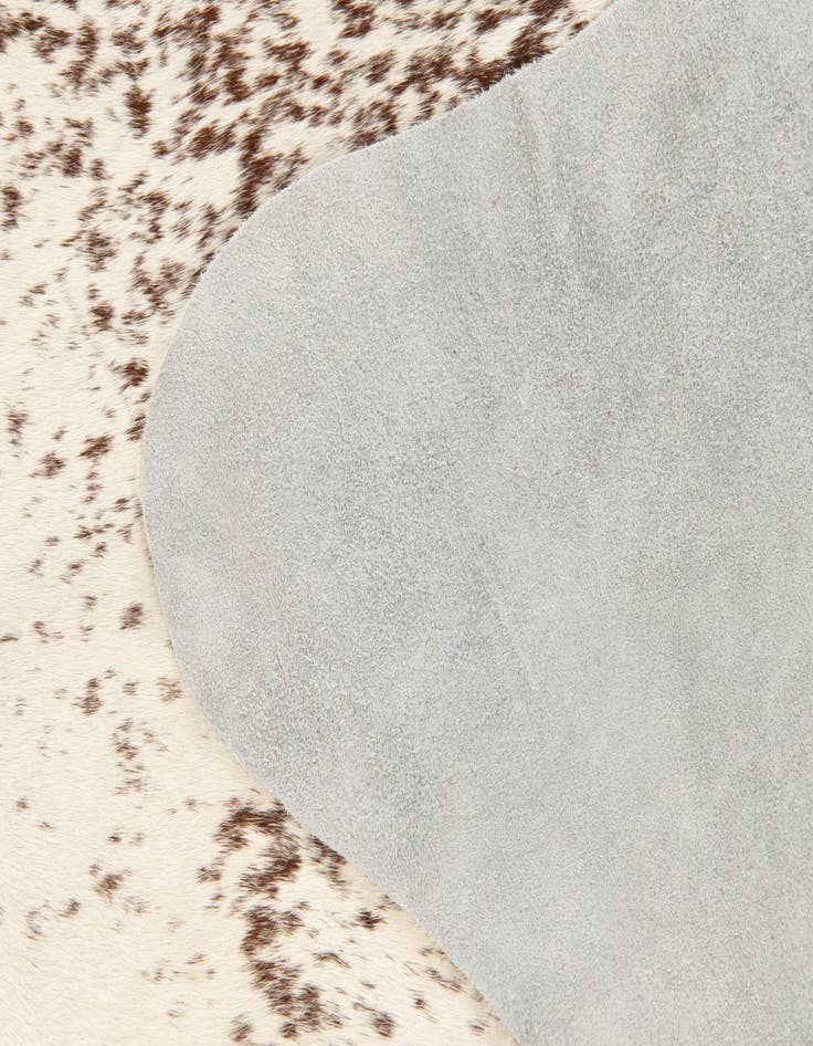 Detail image of  5' 7 x 5' 7 Cowhide Leather Square Rug