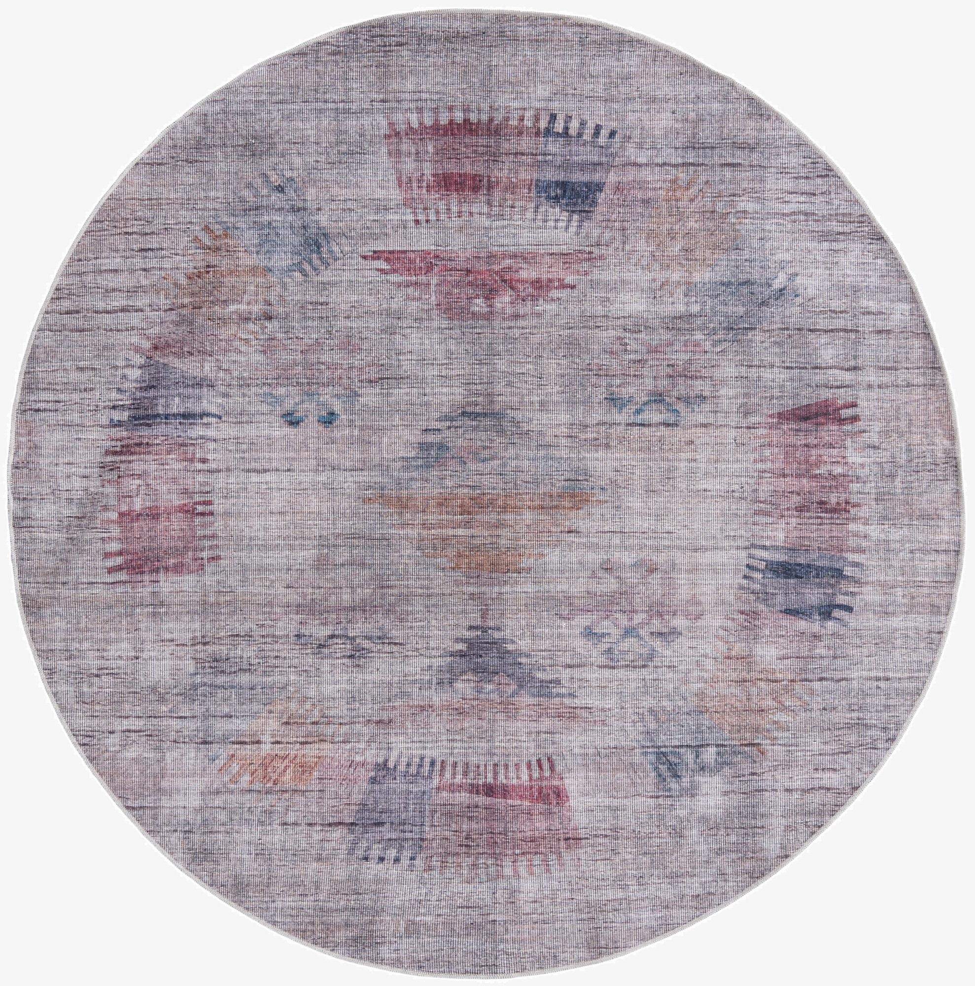  7' 10 x 7' 10  Washable Sisu Round Rug