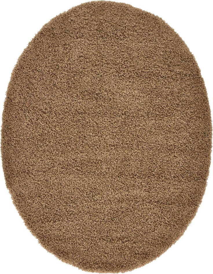 Detail image of  6' x 6' Solid Shag Round Rug
