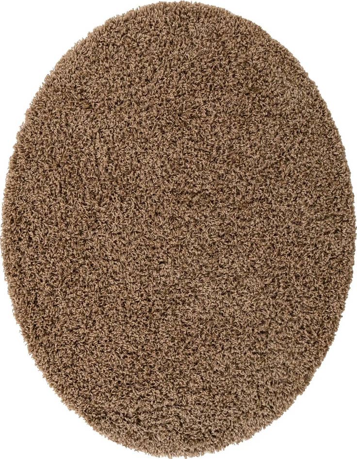 Detail image of  4' x 4' Solid Shag Round Rug