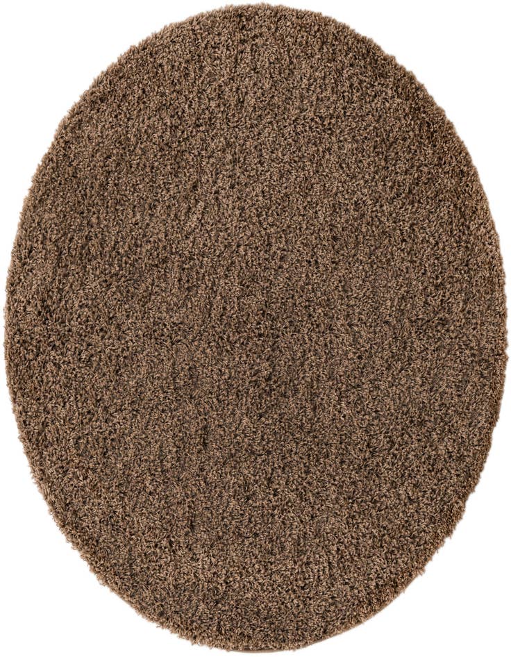 Detail image of  5' 3 x 5' 3 Solid Shag Round Rug