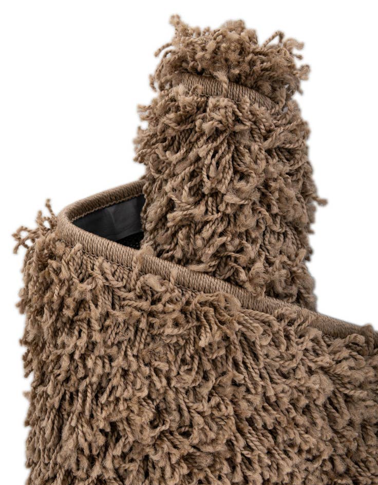 Detail image of  7' 10 x 7' 10 Solid Shag Square Rug