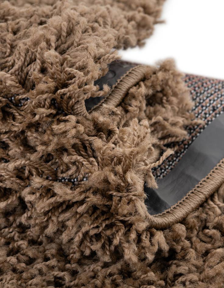 Detail image of  7' 10 x 7' 10 Solid Shag Square Rug