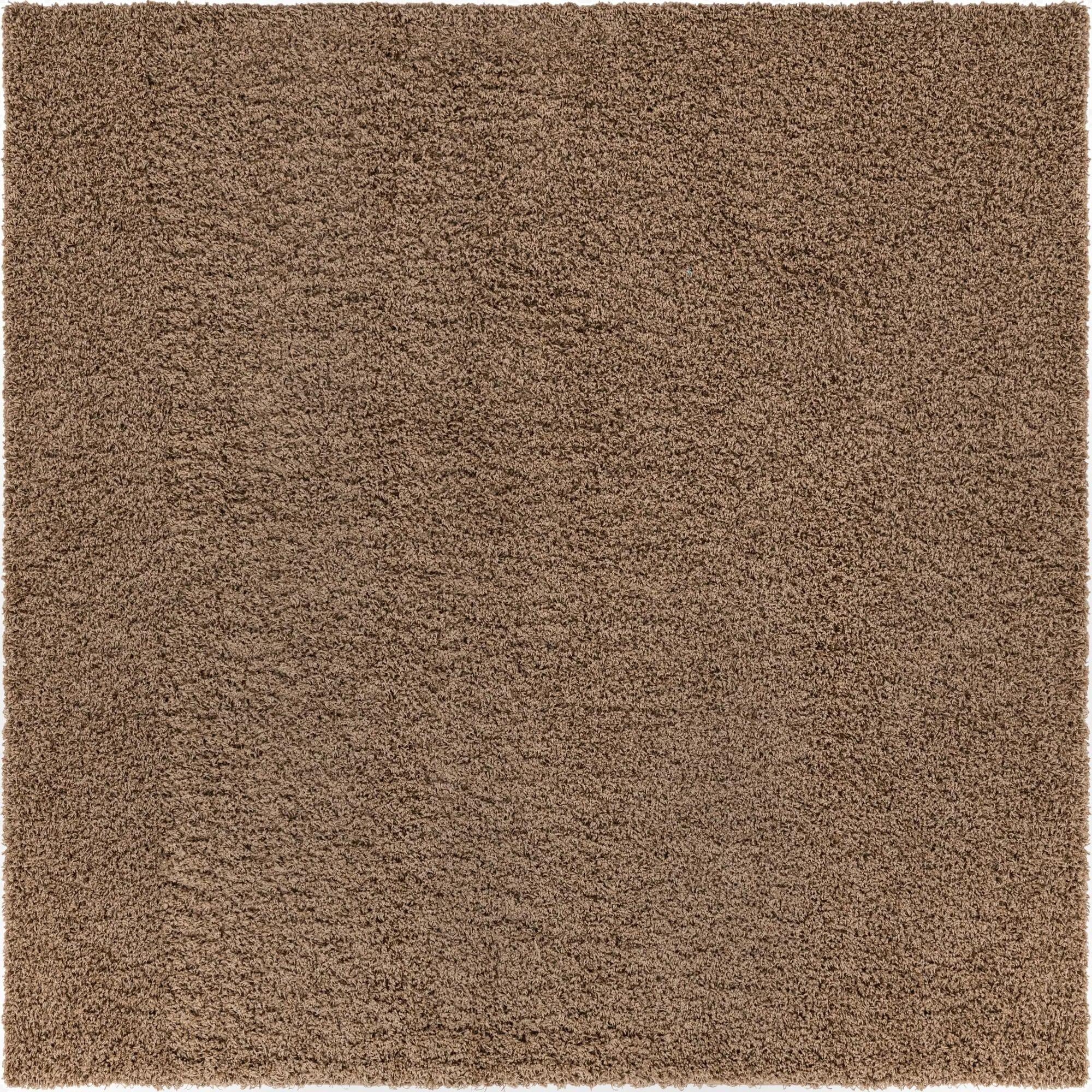  7' 10 x 7' 10 Solid Shag Square Rug