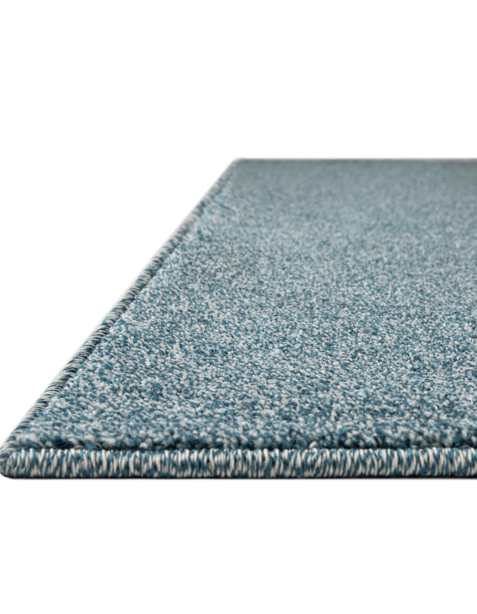Santorini Blue 3' 3 x 3' 3 Everyday Solid Square Rug | Rugs.com