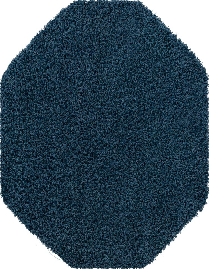 Detail image of  4' x 4' Solid Shag Octagon Rug