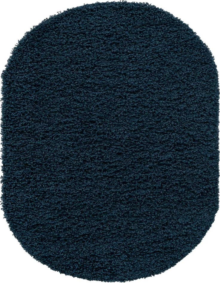 Detail image of  3' x 5' 3 Solid Shag Oval Rug