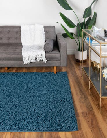 7' 10 x 10' Comfort Solid Shag Rug