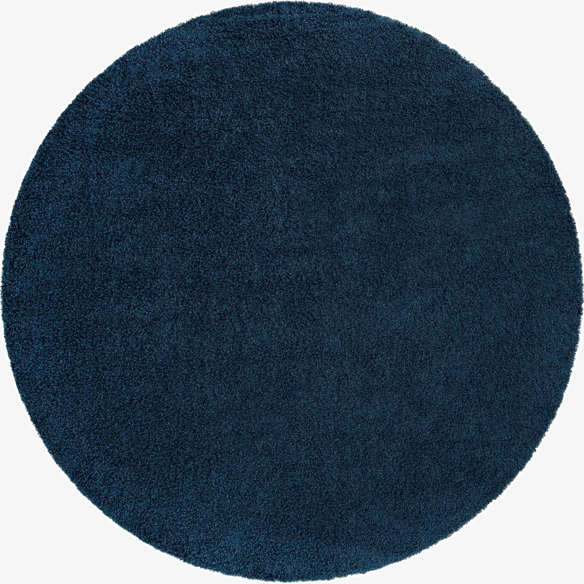  10' x 10' Solid Shag Round Rug