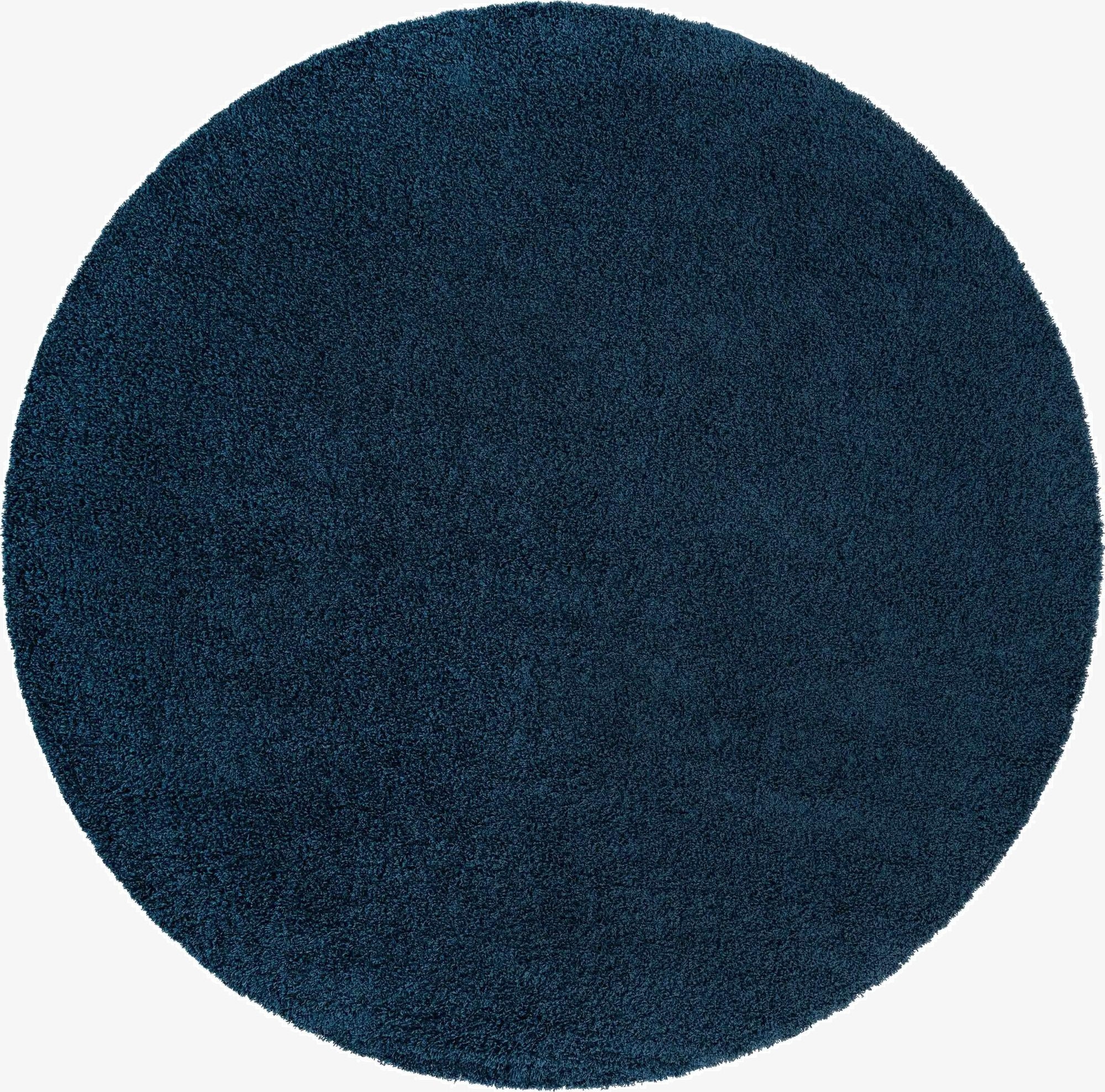  6' x 6' Solid Shag Round Rug