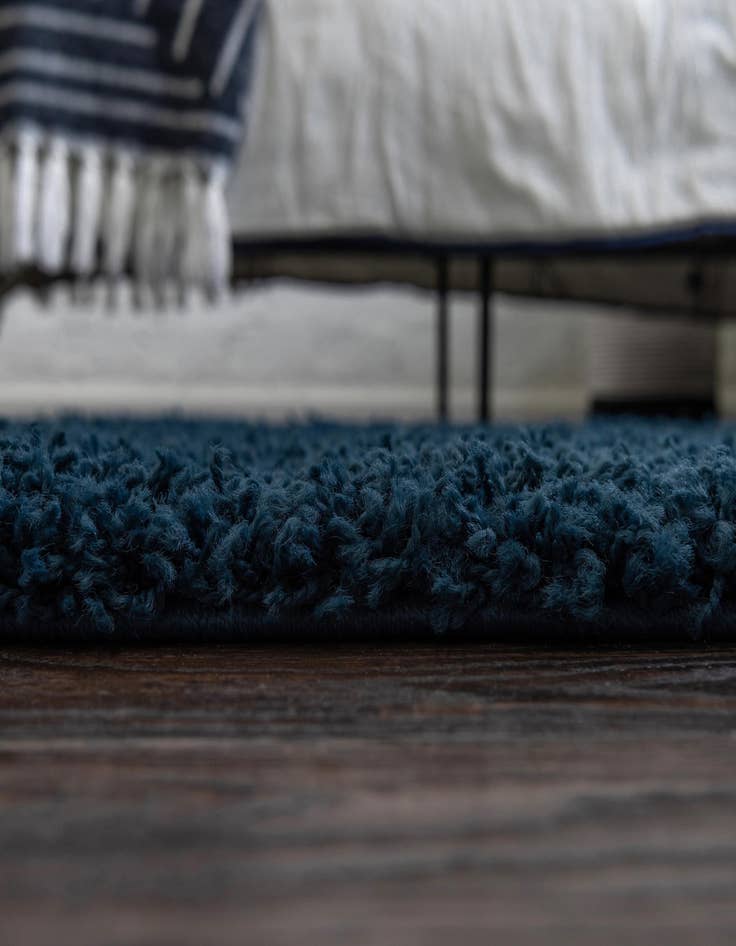 Detail image of  2' 7 x 16' 5 Solid Shag Runner Rug