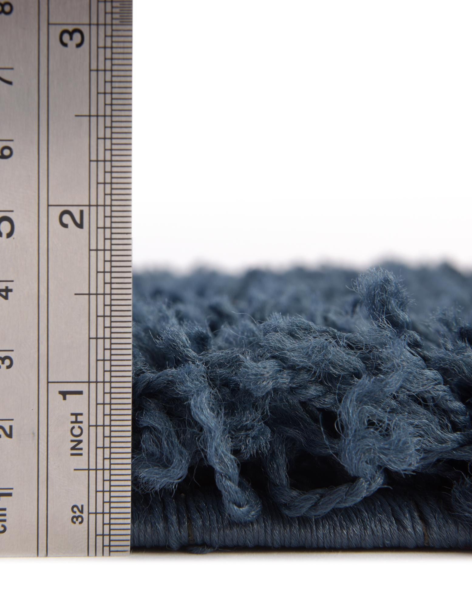 Sapphire Blue 5' x 5' Solid Shag Square Rug | Rugs.com