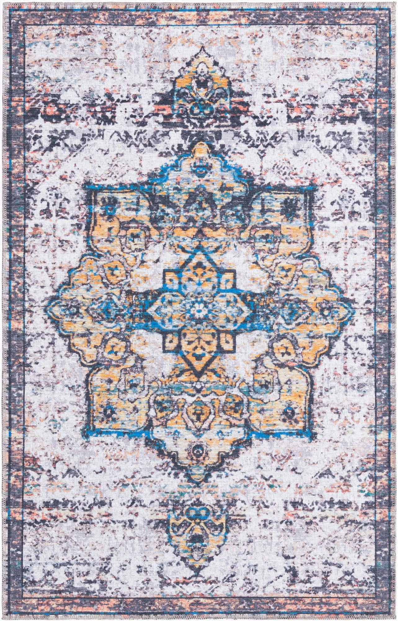  4' x 6'  Washable Francesca Rug