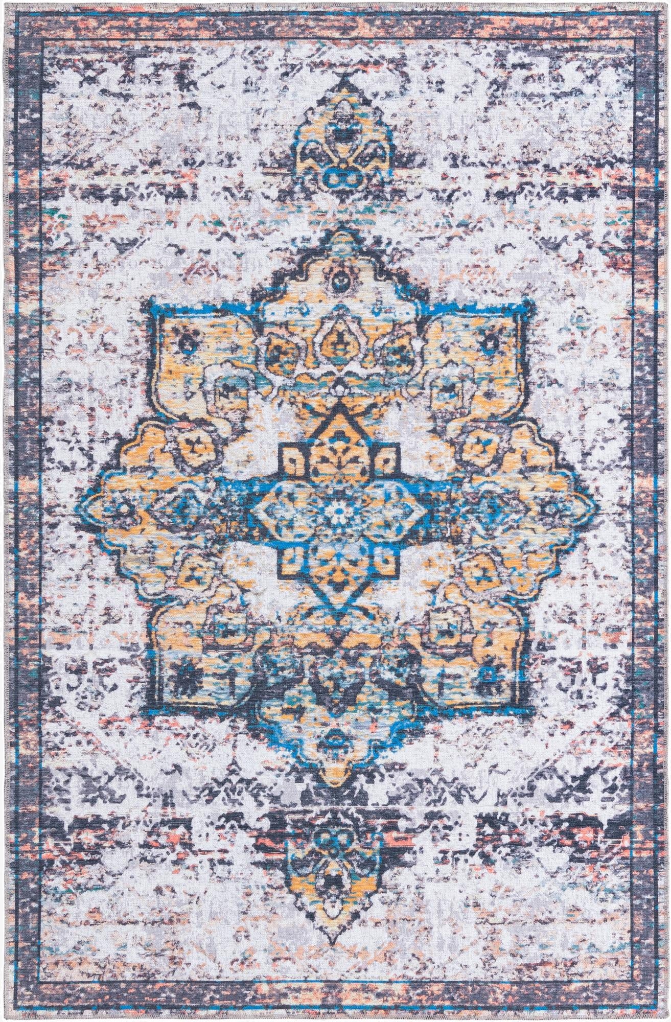  5' 3 x 8'  Washable Francesca Rug