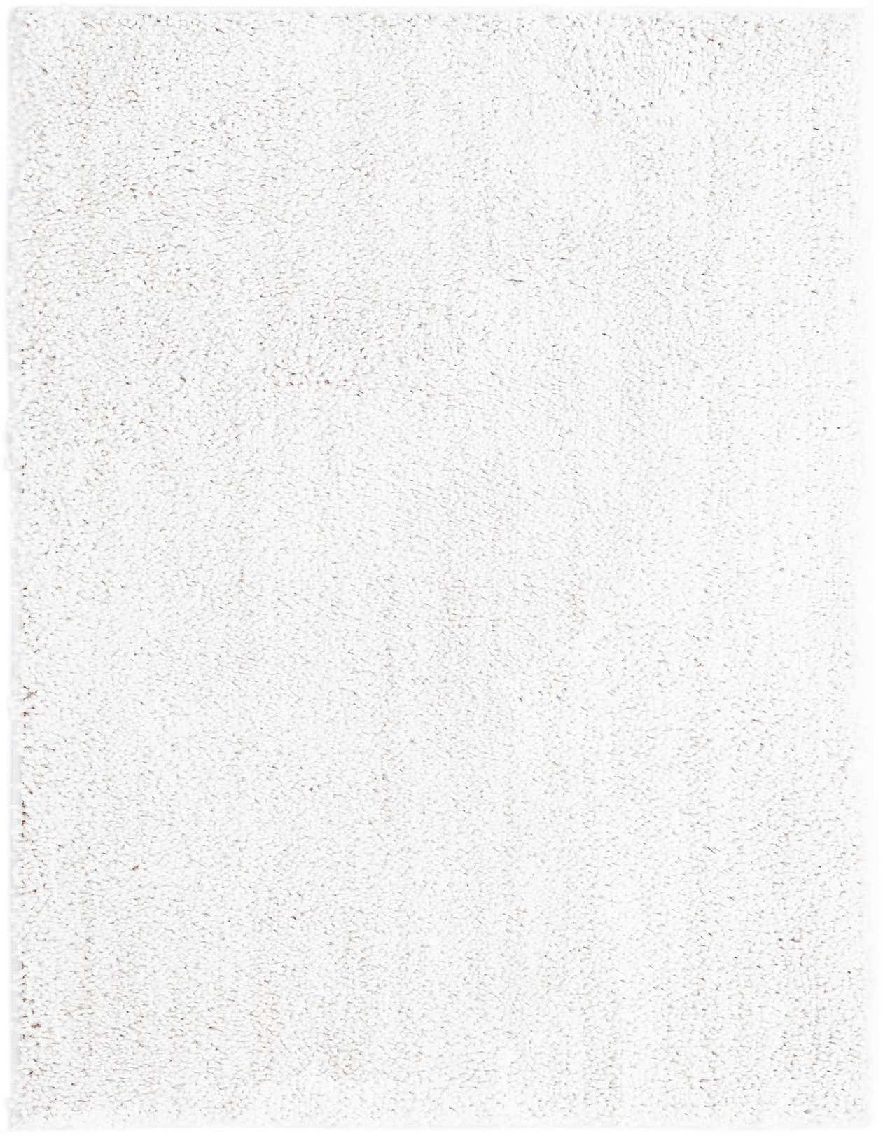 A 3x5 rectangular ivory shag rug with a textured pile, perfect for adding warmth to any indoor space.