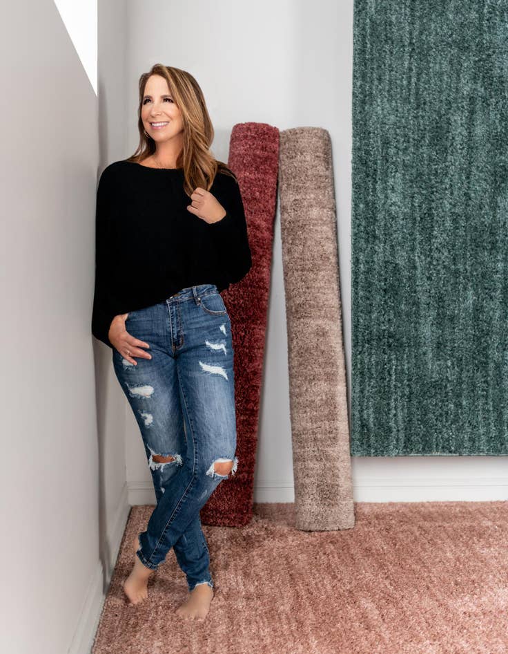 Detail image of  2' x 8' Jill Zarin Shaggy Chic Runner Rug