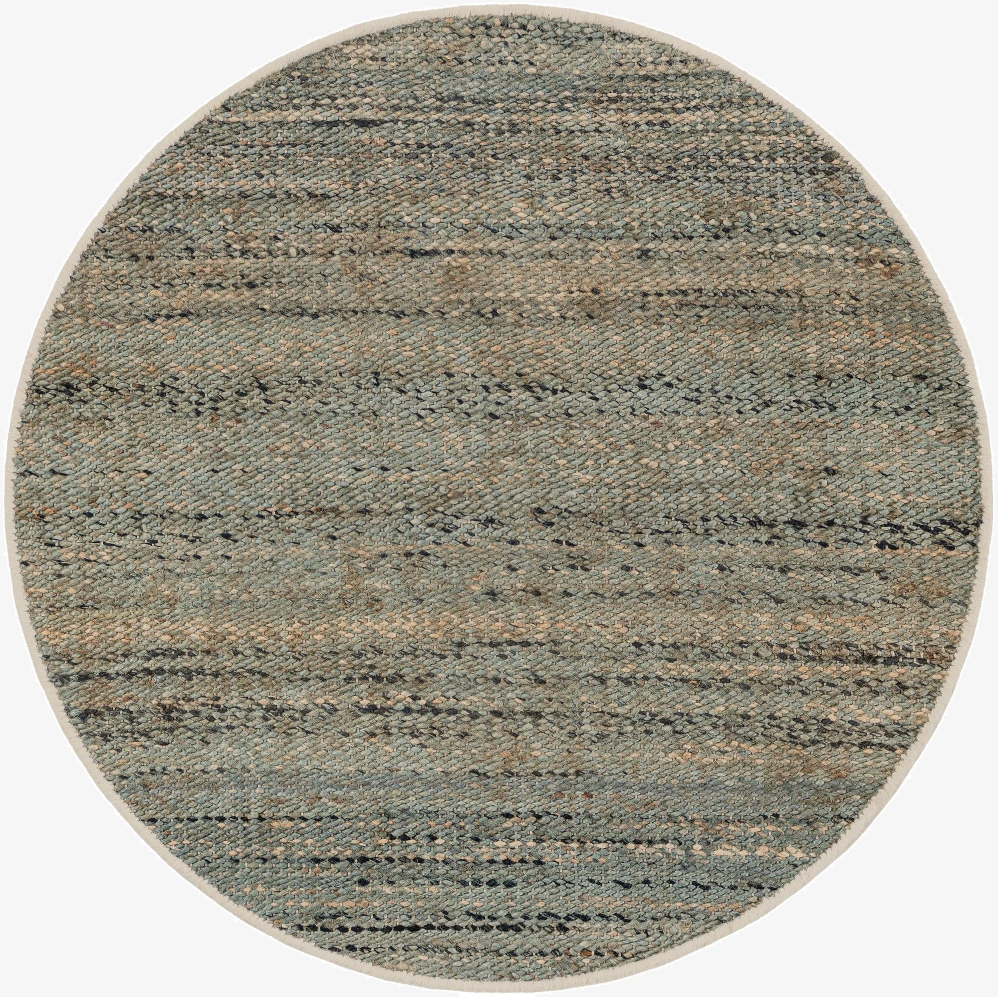  3' 1 x 3' 1  Hand Woven Palm Beach Jute Round Rug
