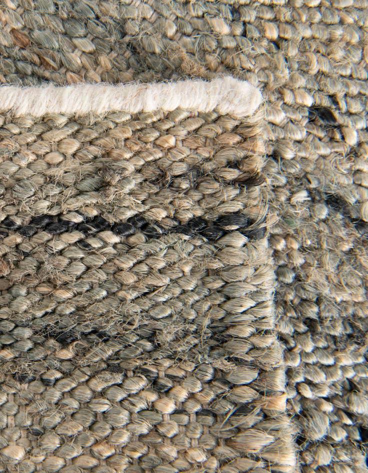 Detail image of  2' 7 x 12'  Hand Woven Palm Beach Jute Runner Rug