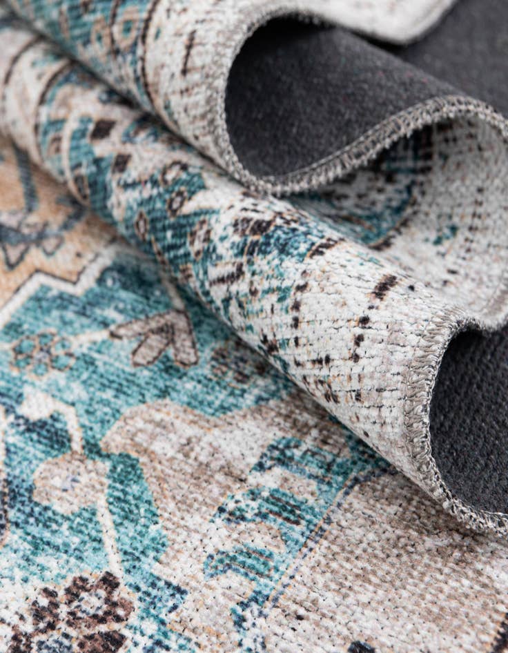 Detail image of  5' x 5'  Washable Yara Square Rug