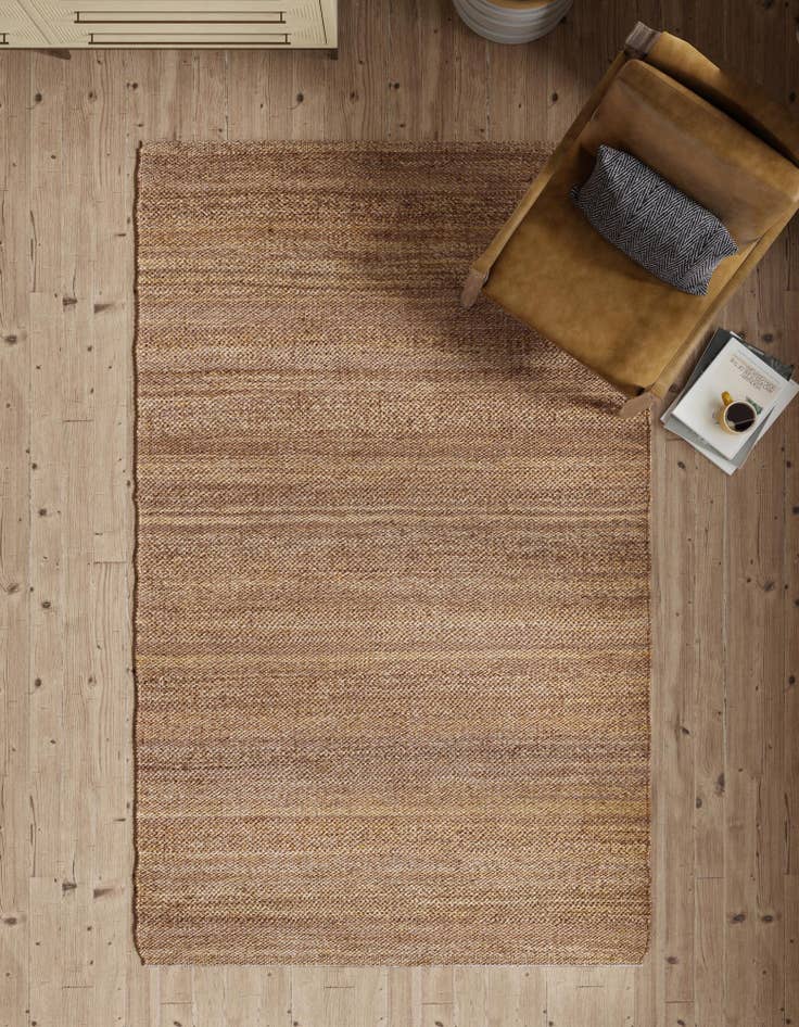 Detail image of  3' 1 x 5' 1  Hand Woven Palm Beach Jute Rug