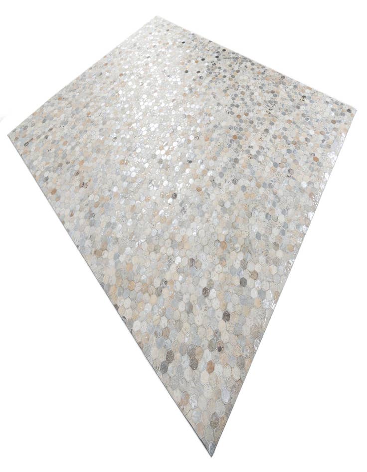 Detail image of  8' 1 x 10' Cowhide Leather Rug