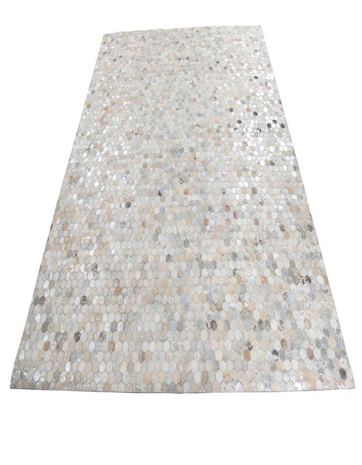 Detail image of  8' 1 x 10' Cowhide Leather Rug