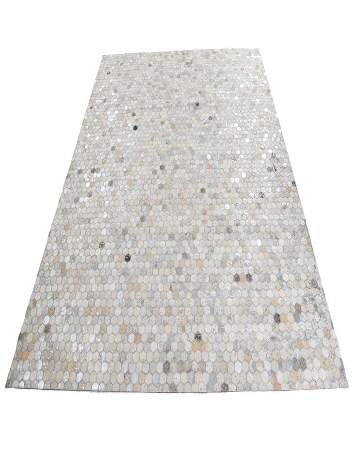 Detail image of  8' 1 x 9' 9 Cowhide Leather Rug