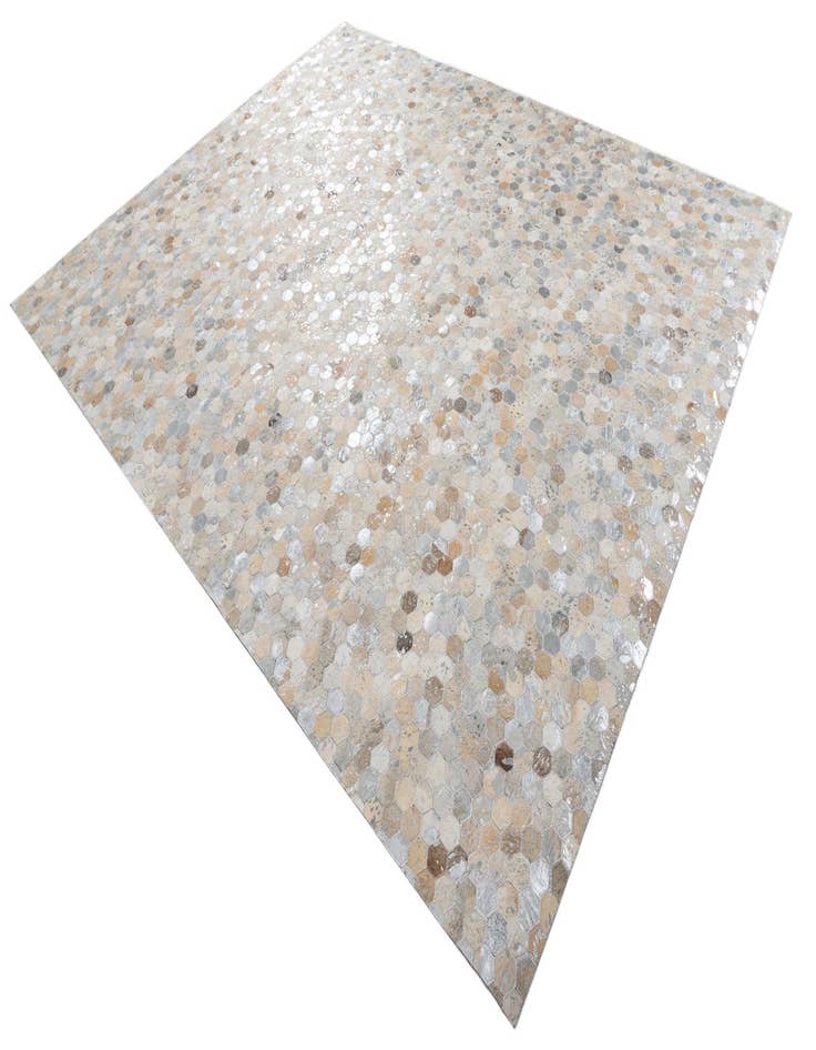 Detail image of  8' x 9' 10 Cowhide Leather Rug