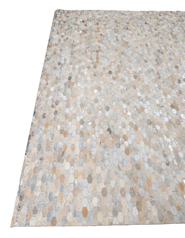 Detail image of  8' x 9' 10 Cowhide Leather Rug