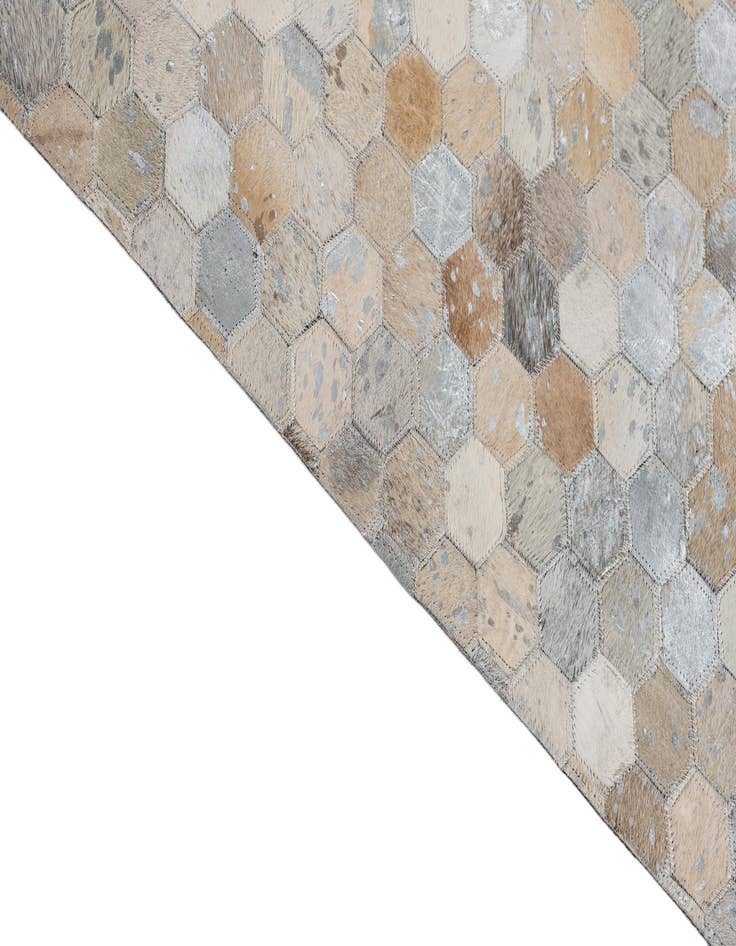 Detail image of  8' x 9' 10 Cowhide Leather Rug