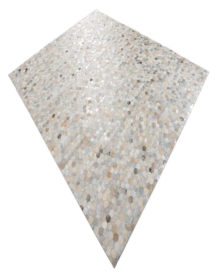 Detail image of  7' 10 x 9' 10 Cowhide Leather Rug