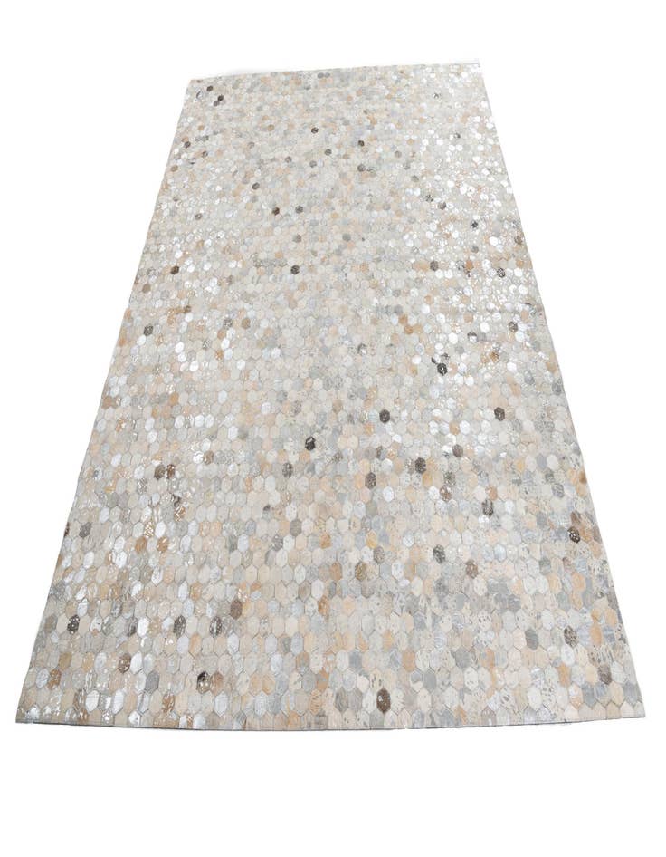 Detail image of  7' 10 x 9' 10 Cowhide Leather Rug