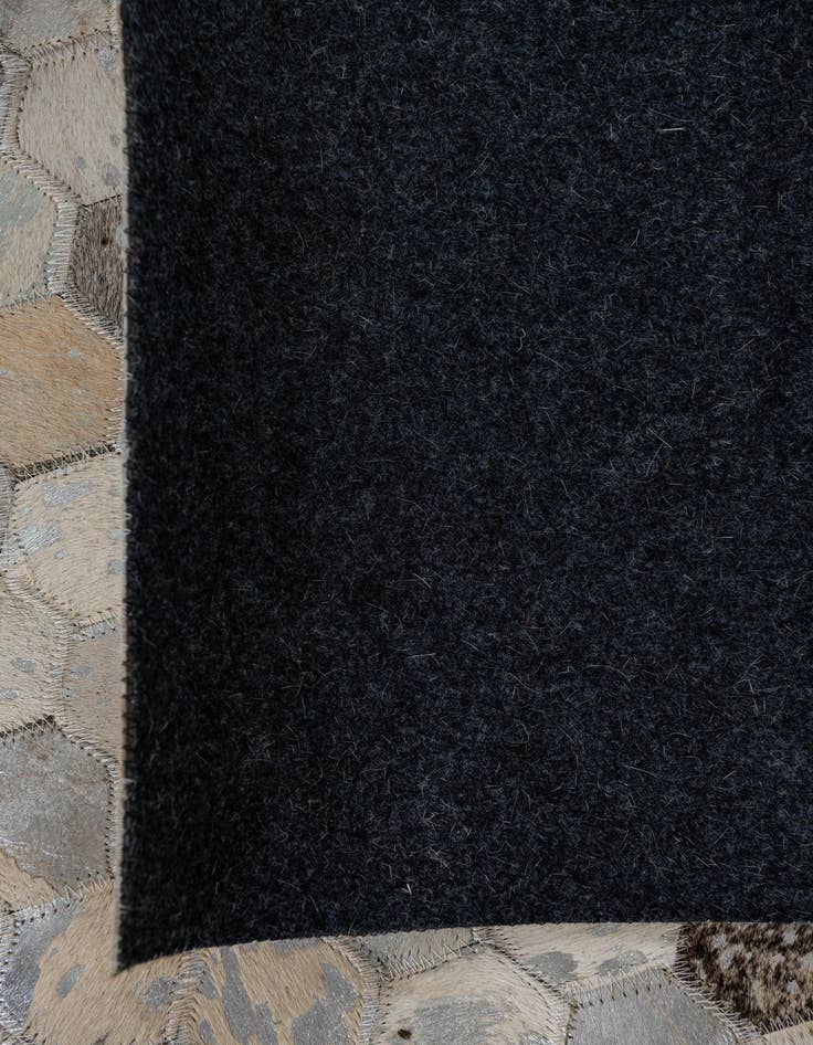 Detail image of  7' 10 x 9' 10 Cowhide Leather Rug