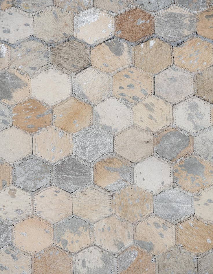 Detail image of  8' x 10' Cowhide Leather Rug