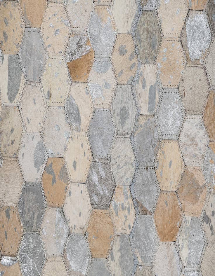 Detail image of  8' x 10' Cowhide Leather Rug