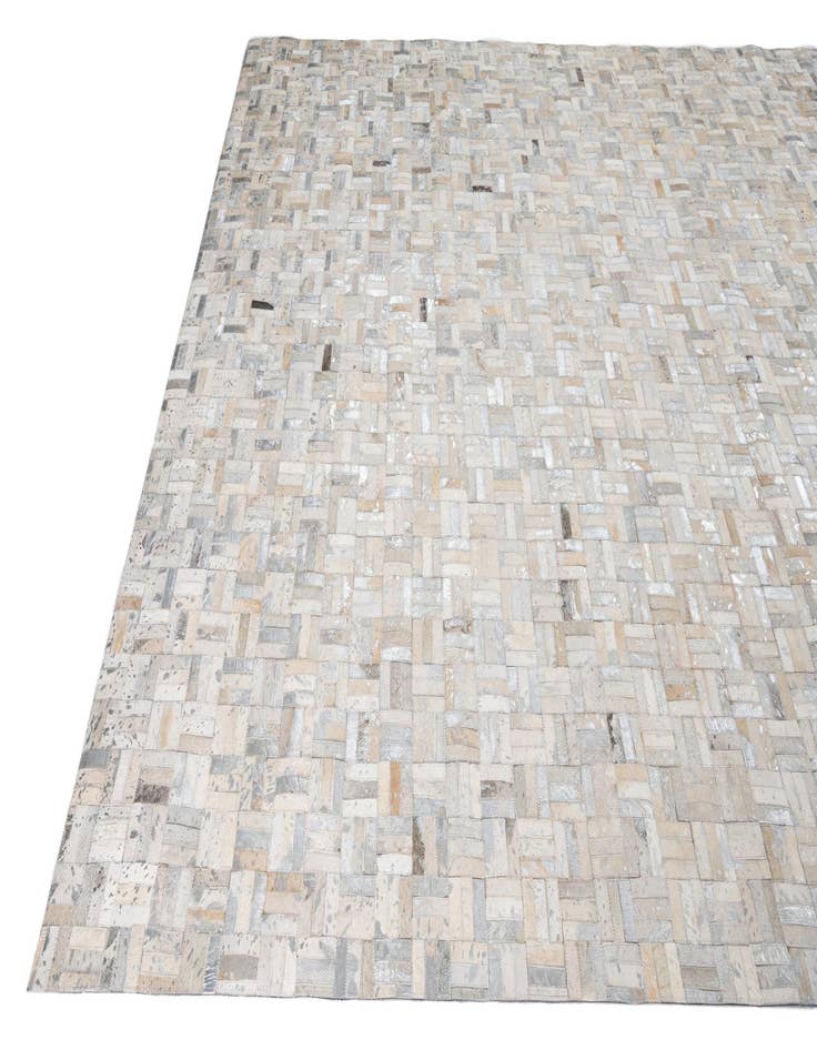 Detail image of  8' x 9' 9 Cowhide Leather Rug