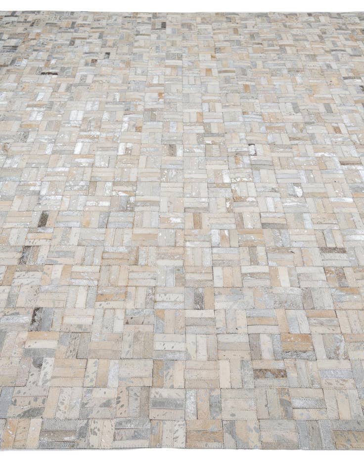 Detail image of  8' x 9' 9 Cowhide Leather Rug