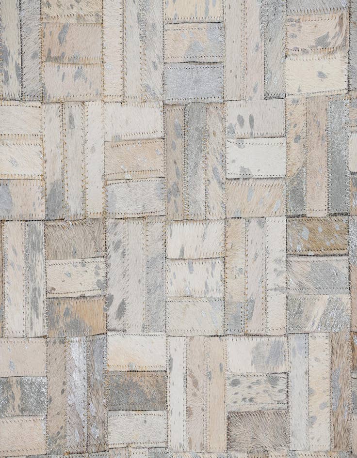 Detail image of  8' x 9' 9 Cowhide Leather Rug