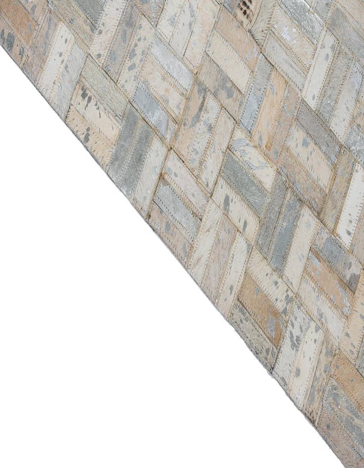 Detail image of  8' x 10' Cowhide Leather Rug