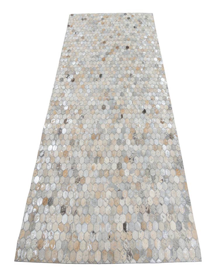 Detail image of  5' x 7' 10 Cowhide Leather Rug