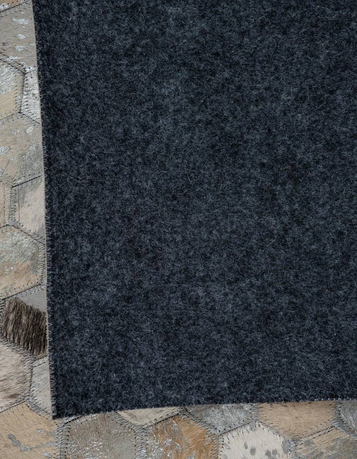 Detail image of  5' x 7' 10 Cowhide Leather Rug