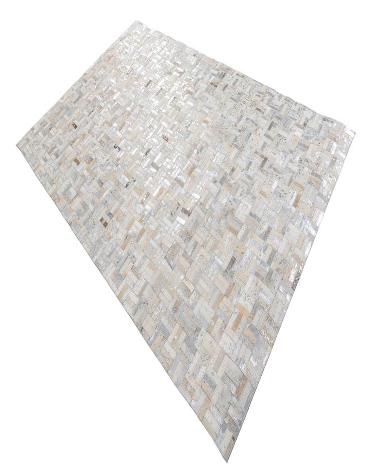 Detail image of  5' x 7' 10 Cowhide Leather Rug