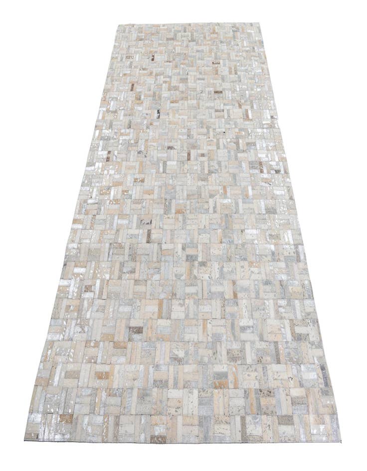 Detail image of  5' x 7' 10 Cowhide Leather Rug