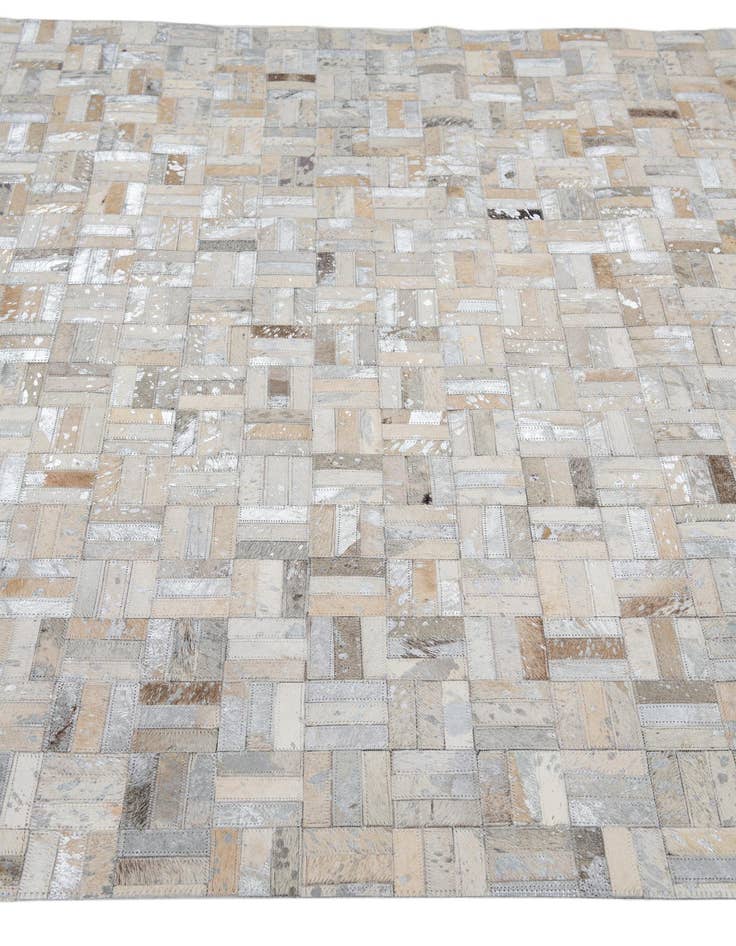 Detail image of  5' x 7' 10 Cowhide Leather Rug