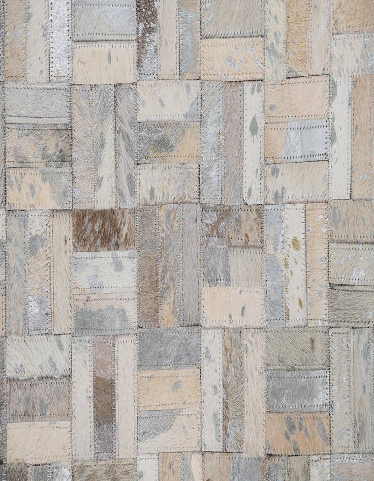 Detail image of  5' x 7' 10 Cowhide Leather Rug