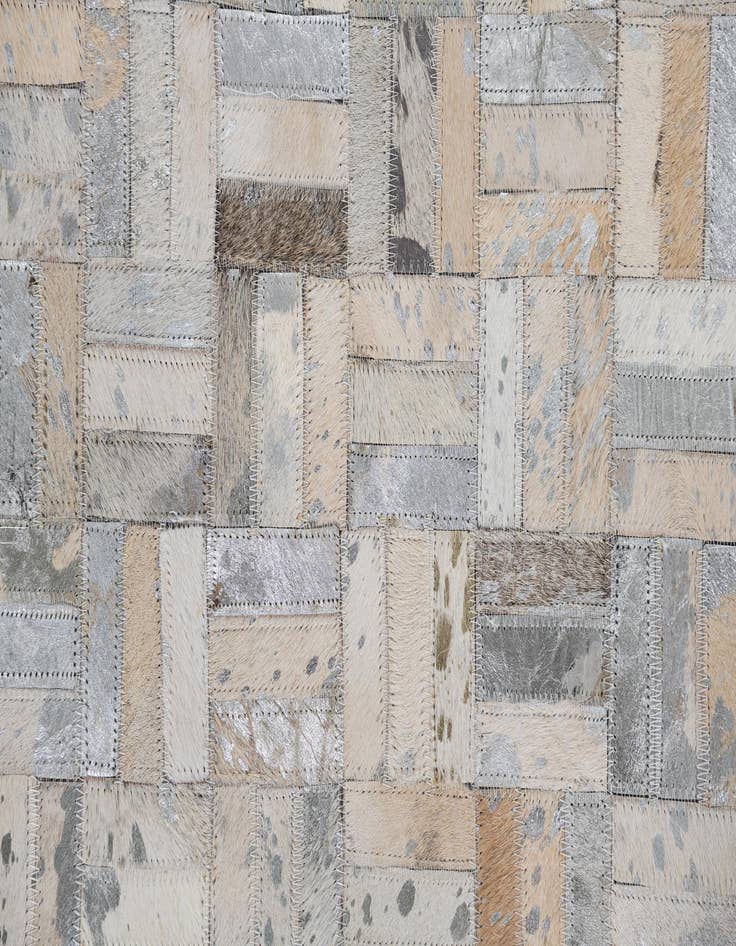 Detail image of  5' x 7' 10 Cowhide Leather Rug