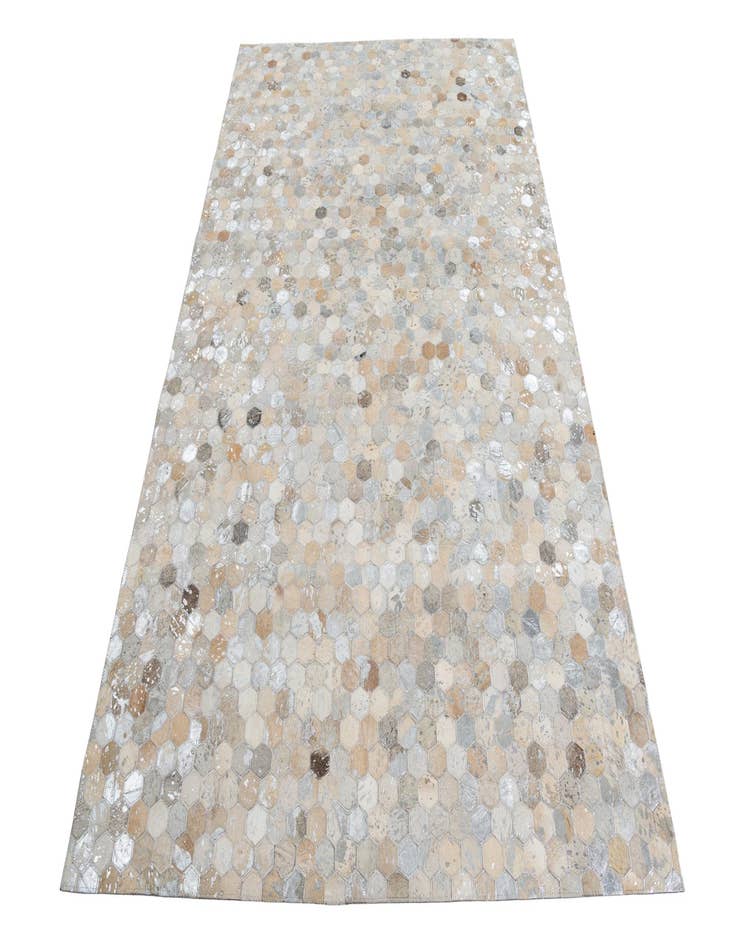 Detail image of  5' 1 x 7' 10 Cowhide Leather Rug